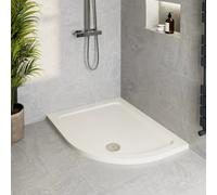 Podium Low Profile 1200 x 900mm Non-Slip Offset Quadrant Shower Tray with Waste - RH Entry