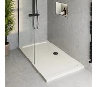 Podium Low Profile 1500 x 760mm Non-Slip Shower Tray with Black Waste