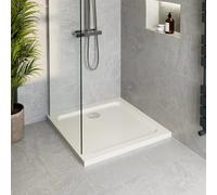 Podium Low Profile 900 x 900mm Square Non-Slip Shower Tray with Waste