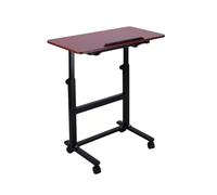 Podium Stand, Height Adjustable 90-121cm with Tilted Desktop Panel and Casters, for Classroom Speech Music Room