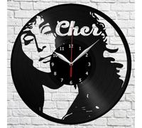 PODODO Cher Vinyl Record Wall Clock Home Fan Art Deco Vintage Wall Art Design
