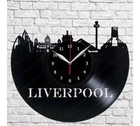 PODODO Liverpool Vinyl Record Wall Clock Art Home Decor Vintage Wall Art Design