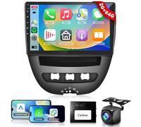 Podofo Car Radio for Citroen C1/Peugeot 107/Toyota Aygo 2005-2014,2G+64G Android Car Stereo with 9 inch Touchscreen,Wireless Carplay,Android Auto,GPS,Wifi,Bluetooth,FM/RDS,Reversing Camera,28UIs