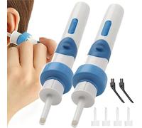 Podofree Ear Cleaner, Oroclear Earwax Remover,Earwax Suction Remover,Earwax Remover Silicone with 2 Reusable Suction Tips,Gentle & Safe,Ear Suction Wax Remover for Kids & Adults (2 pcs)