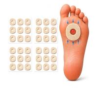 Podotech NHS Professional Felt Oval Corn Pads - Adhesive Cushioning Pads for Foot Corns, Calluses, Hammertoes & Pressure Relief - Self-Adhesive Foot Care Pads - 36 Pack