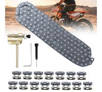 Podoy T8F Drive Chain 134 Links with Chain Breaker & Master Links, Heavy Duty Replacement Chain for 47cc 49cc 50cc Mini Dirt Bike Pit Bike Pocket Bike Go Kart ATV
