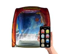 PODS Sensory Tent for Kids - Galactic Space Aventure Theme with Lights, Bluetooth Speaker, Memory Foam Floor & Mobile App