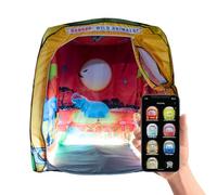 PODS Sensory Tent for Kids - Sunset Safari Theme with Lights, Bluetooth Speaker, Memory Foam Floor & Mobile App