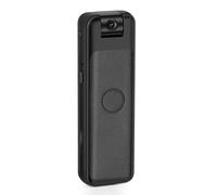 PODSJD 1080P Small Body Camera with Rotatable Lens, Portable Wearable Recorder, No Memory - Infrared Night Vision, Clip Design, Ideal for Travel and Meetings (16G)