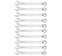 PODSJD 10pcs 0.6in Ratcheting Double End Wrench Set, Vanadium Steel Offset Ring Spanners - Durable, Rust - Repair Tools for Automotive & Mechanical Maintenance