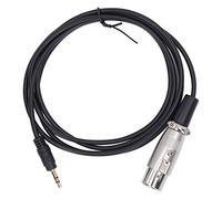 PODSJD 3.5mm TRS Male to XLR Female Adapter Cable 1.5m - High - Quality Stereo Audio Interconnect, Durable Flexible Rubber Sheath for Clear Signal Transmission, Perfect for Microphones &