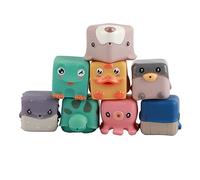 PODSJD Baby Soft Blocks - Safe Rubber Building Blocks, Adorable Animal Shapes with Sounds for Infant Early Education and Teeth Development (1047)