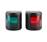 PODSJD Boat Navigation Lights Led, 12V Waterproof ABS Navigation Light, IP66 Black Shell with Red Port and Green Starboard Lens - Weatherproof Design, Low Power Consumption, Marine