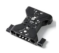 PODSJD Camera Base Plate with 15mm Rod Rail Clamp Aluminium Alloy Small Rig Compatible - Secure & Stable Mounting for DSLR, V - Mount Batteries, Matte Boxes, and Accessories