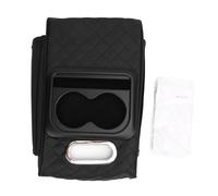 PODSJD Car Center Console Armrest Pillow Memory Foam Auto Armrest Box with Cup Holder Tissue Box for SUVs Trucks and Cars