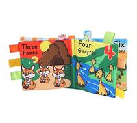 PODSJD Cartoon Cloth Book - Bright Colors and Durable Fabric, Cognitive Development Baby Toy for Toddlers and Preschoolers