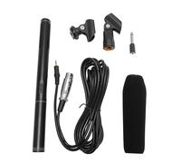 PODSJD Condenser Interview Microphone 11 Inch Cardioid Pickup with Metal Holder & Anti - Wind Foam Cap - Clear Voice Recording, XLR Cable Included for DSLR Camcorders and Video Camera