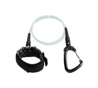 PODSJD Diving Safety Lanyard Rope 1m with Wristband & Carabiner, 5mm TPUDiver Leash - Anti - Design, Quick Release, Ideal for Freediving & Snorkelling Safety (Blanco)