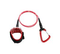 PODSJD Diving Safety Lanyard Rope 1m with Wristband & Carabiner, 5mm TPUDiver Leash - Anti - Design, Quick Release, Ideal for Freediving & Snorkelling Safety (Petirrojo)