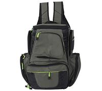 PODSJD Fishing Tackle Backpack 47cm Large Polyester Green - Spacious Storage, Durable Design for Trout and Outdoor Fishing