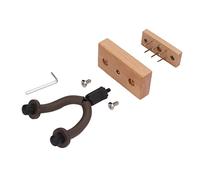 PODSJD Guitar Wall Mount Stand - Display Wall Art for Guitars and Instruments, No Wall Punching Required, Reinforced Non Marking Nails, Easy Fast Installation, Durable Metal and Beech W