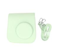 PODSJD Instant Camera Protective Case for Mini SE 7 Plus, Retro PU Leather Bag with Removable Adjustable Strap - Rainproof, Scratch, Easy Access for Photography Lovers (Green)