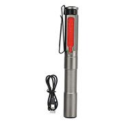 PODSJD LED Pocket Pen Light, Aluminum Alloy Mini Flashlight 130mm with Type C Fast Charging - Waterproof IPX4, Portable Inspection Light for Medical and Tight Spaces