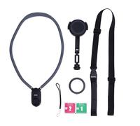 PODSJD Neck Mount Phone Holder Adjustable Angle, Silicone & PC Cell Phone Stand for Outdoor Riding, Live Streaming - Hands - Free Comfort, Stable First - Person Video Recording, Versa