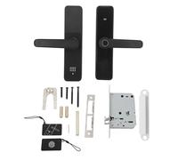 PODSJD Smart Fingerprint Door Lock, Electronic Keyless Entry with Swipe Card & Password for Wooden Doors, Waterproof & High Security - User Management, Durable ABS & Stainless Ste
