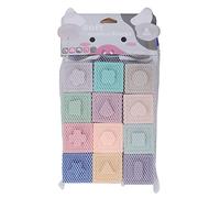 PODSJD Soft Baby Teething Blocks - Soft Texture, Lightweight Stacking Toys with Animal Fruit Patterns for Ages 6 Months and Up