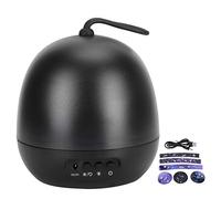 PODSJD Star Projection Lamp 8 - Mode LED Nightlight with USB and Battery Dual Power, Black - Romantic Ambience, Portable Hanging Night Light for Kids Bedroom and Nursery (Black)