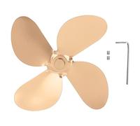 PODSJD Stove Fan Blade - 4 Blade Design for Enhanced Heat Circulation, Premium Aluminum Alloy, Easy Installation for Fireplace Use, Standard Size, Durable and Lightweight (type 3)