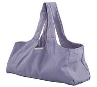 PODSJD Yoga Mat Bag - Lightweight Durable Cotton Canvas Tote, Fits All Yoga Mat Sizes, Multiple Compartments for Gear & Accessories, Versatile Use for Sports Beach Travel, Black