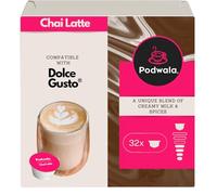Podwala Chai Latte Pods - 32 Dolce Gusto Compatible Capsules | Aromatic Spiced Indian Tea (32 Pods, 32 Servings)