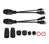 POE Adapter Splinters for 12 V Electricity Via Ethernet Same Entrance and Output Tension Ideal for IP Surveillance Cameras, Wireless Access Points Random Type (Black)