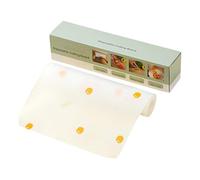 POE Disposable Cutting Mat, Food Grade Chopping Board Pad Sheet, Flexible Cutting Board Sheets with Built in Sliding Cutter, Disposable Plastic Cutting Board for Outdoor Camping, BBQ (Daisy)