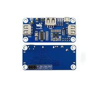 PoE Ethernet/USB HUB HAT for Raspberry Pi Zero/Zero W/Zero WH, 3 USB 2.0 Ports, RJ45 Port 10M/100M, Support 802.3af