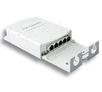 Poe Extender, 1 in 4 Out PoE+ Repeater, 10/100Mbps, Extends 250m, 60W Comply with IEEE802.3af/at for PoE Switch/Injector and Security POE Camera Over Cat5/6 Cable