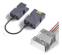 PoE Injector, 150W GigE PoE Injector with Surging & ESD Protection, 12V to 48V DC Step UP Converter Ethernet Adpater Kit for Dish V2 Internet Kit Satellite