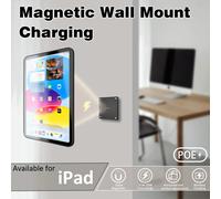 POE Magnetic Wall Mount with Charging Case Holder Support iPad stand Case for iPad mini 6th Gen/iPad Pro 11 12.9 POE Power ipad air 2024 13in