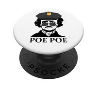 Poe Poe Edgar Allan Poe Funny Author English Teacher Gift PopSockets PopGrip: Swappable Grip for Phones & Tablets