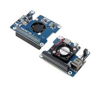 POE Power Over Ethernet HAT for Raspberry Pi 5, IEEE 802.3af/at PoE Network Standard, Onboard 5V & 12V Header Outputs, with Cooling Fan and Metal Heatsink