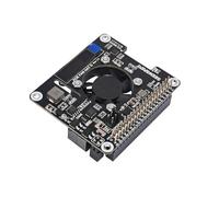 PoE Power Supply and Cooling Hat Board with OLED Display, Adjustable Fan, Fits Raspberry Pi 4B/3B+ POE HAT, Supports 802.3af/at Network Standards for Enhanced Heat Management