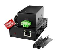 PoE Powered Ethernet Extender Over 2-Wire or Coax | Master Side PD - No Local Power Needed | Up to 800 m (500 m PoE) | LAN & PoE Repeater Booster Bridge | DIN-Rail or Wall Mount