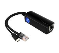 PoE Splitter 48V to 5V 4A Micro USB Adapter Adaptive 10/100/1000Mbps PoE Power Over Ethernet Splitter Adapter for Raspberry Pi 5