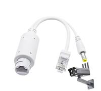 POE Splitter Adapter, Waterproof POE Splitter | 48V to 12V Waterproof POE Adapter - Run Camera on Single Network Cable Access Control System, POE Splitter for