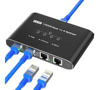 PoE Switch 1 in 4 Out, 4 Port Gigabit PoE Splitter, Ethernet Splitter, Non-PoE to PoE Adapter, Supplies POE(15.4W) or PoE+ (30W), Plug & Play, Distance Up to 328Ft. PoE+ Splitter for Cat5e/6/7/8 Cable