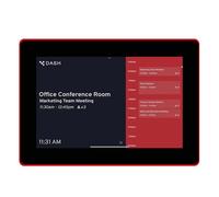 PoE Texas 10" Touchscreen Meeting Room Scheduler Tablet with Highly Visible LED Ring - Plug & Play PoE Office Conference Room Scheduler - Digital Display Syncs with Existing Business Calendar