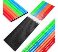 Poearcus 30 Inch Archery Carbon Arrow Shaft 500 Spine Hunting Practice Target Arrow Shaft I.D. 6.2 mm O.D. 7.8 mm DIY Arrow Shaft Tube for Recurve Bow Compound Bow Adult Shooting