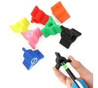 Poearcus Arrow Nock Corrector Tool - Multi-Color PLA Adjuster for Compound/Recurve Quick 3-Second Fix Nock Tuner Enhanced Accuracy 2pcs (Compound bow use, Black)